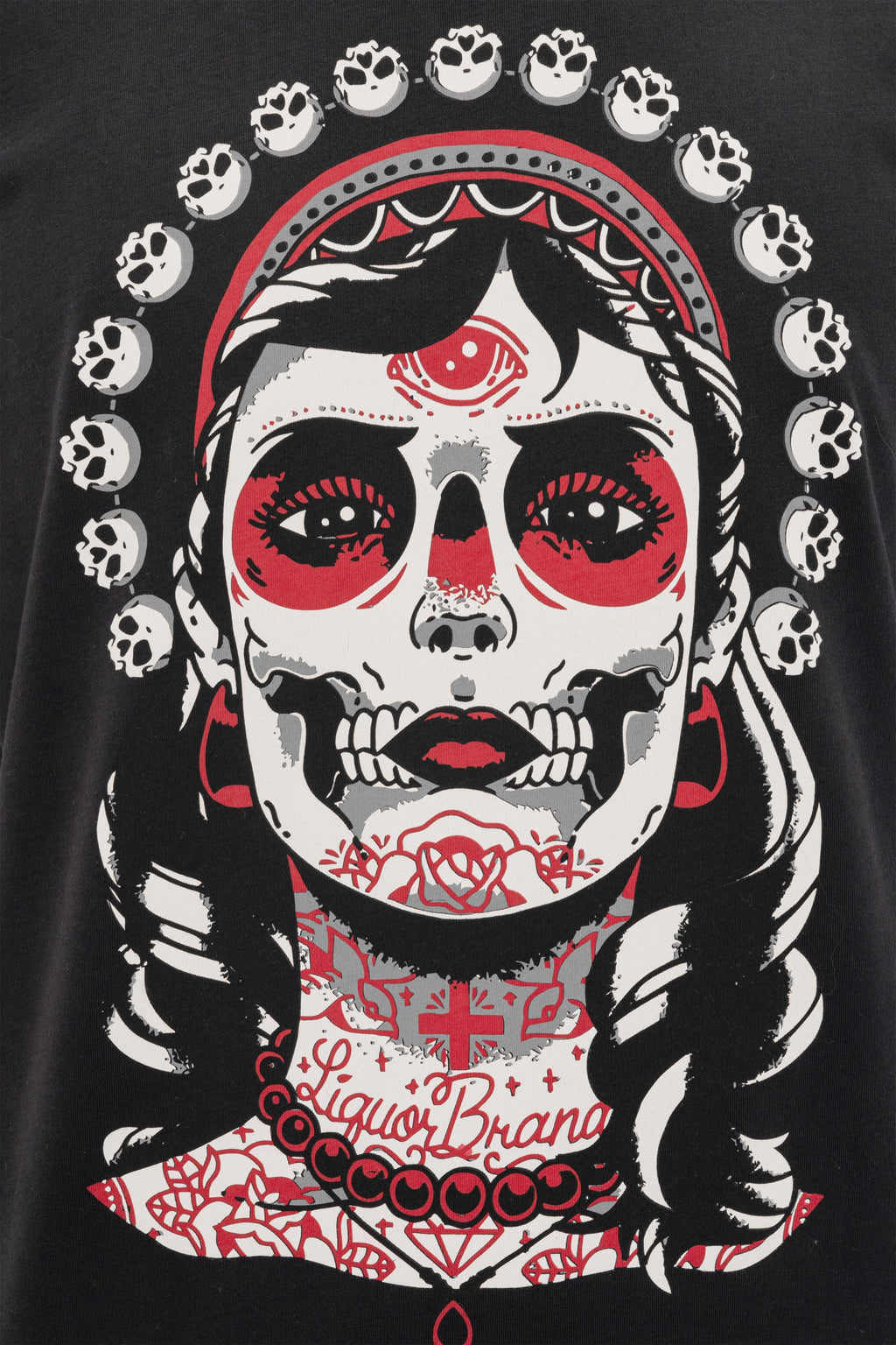 Skull Queen Printed Cotton T-shirt