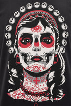 Skull Queen Printed Cotton T-shirt