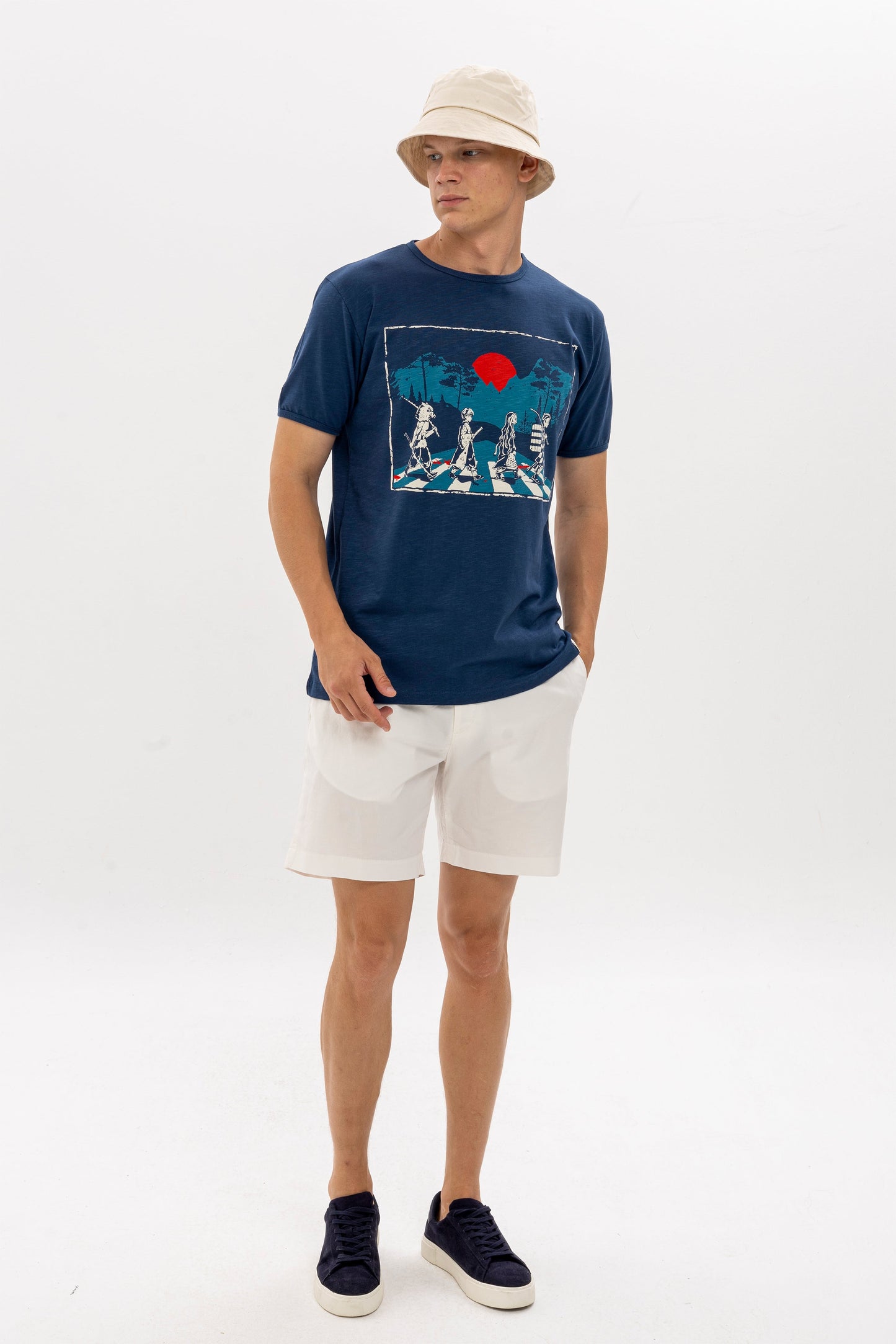Demon Slayer Abbey  Road Fan Anime Art Graphic T-Shirt