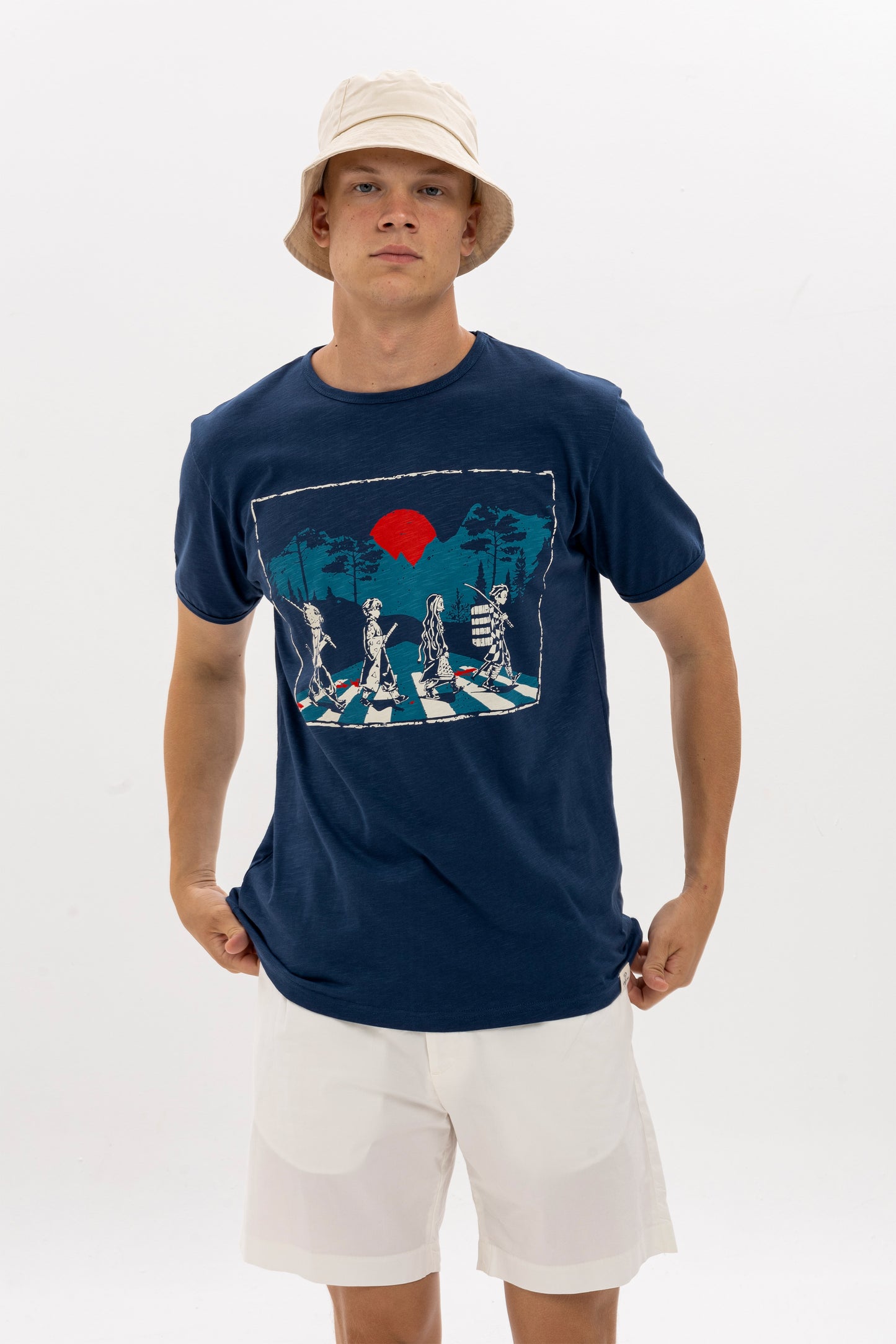 Demon Slayer- Abbey Road Print Men's T-shirt
