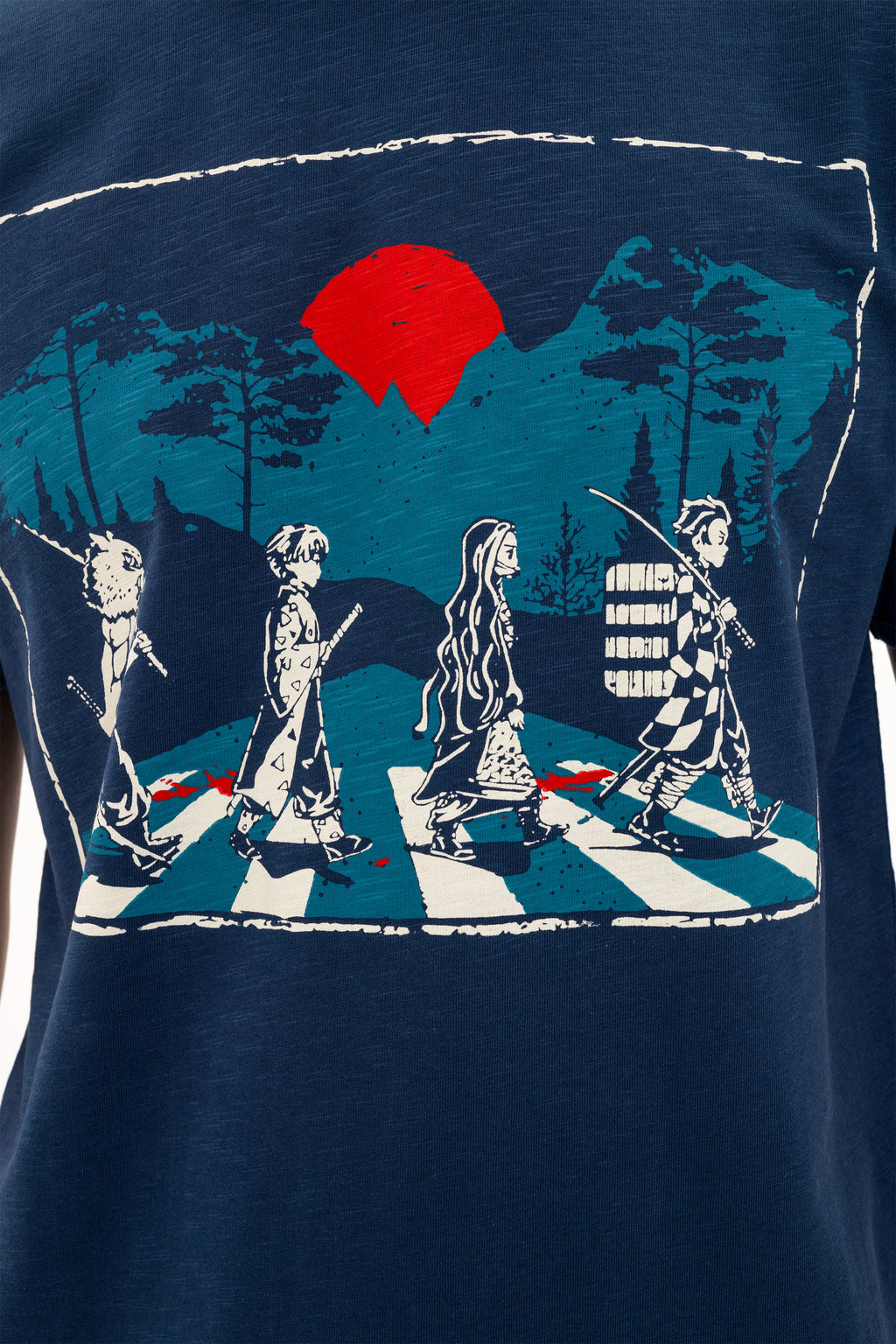 Demon Slayer- Abbey Road Print Men's T-shirt