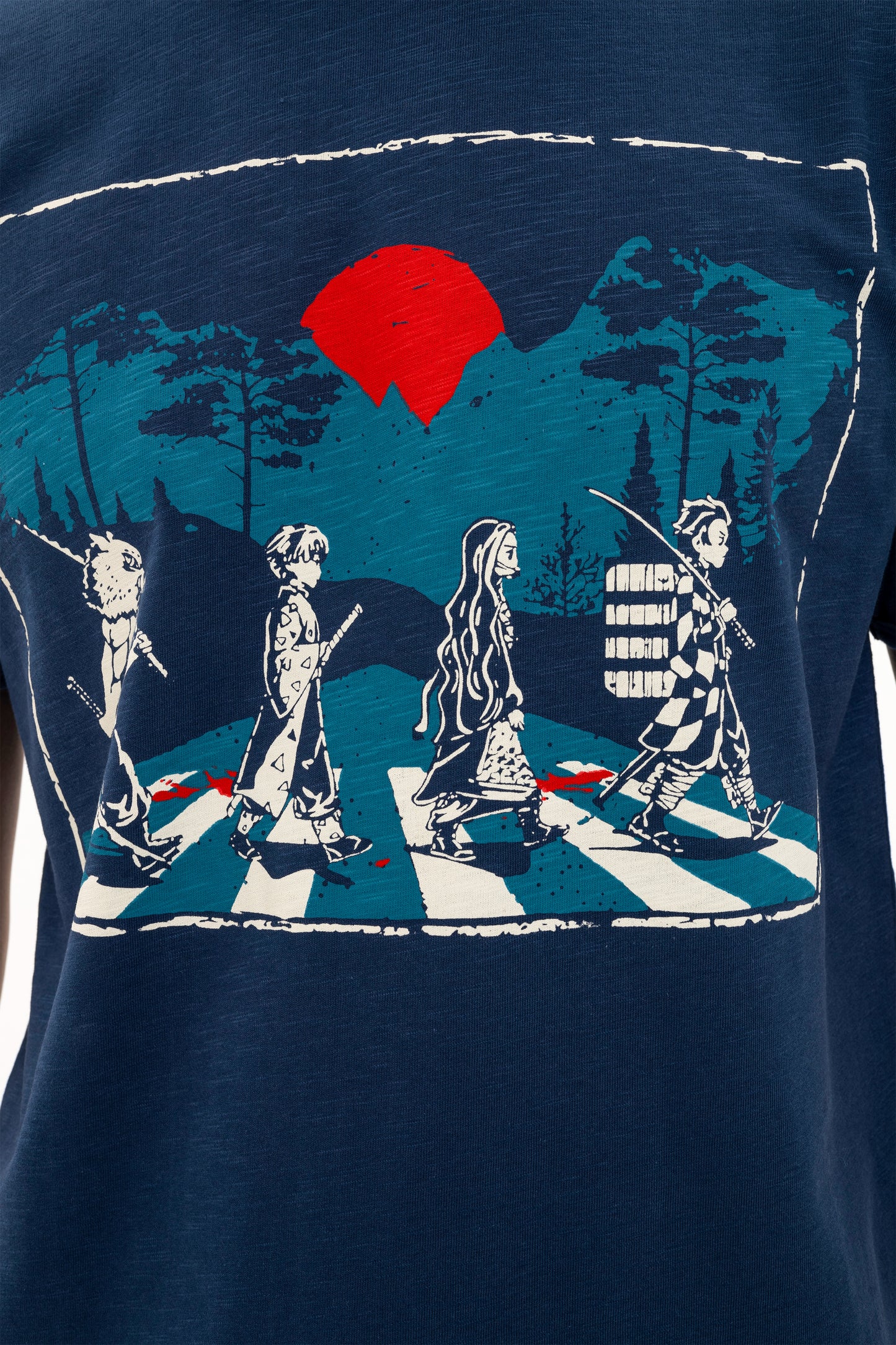 Demon Slayer- Abbey Road Print Men's T-shirt