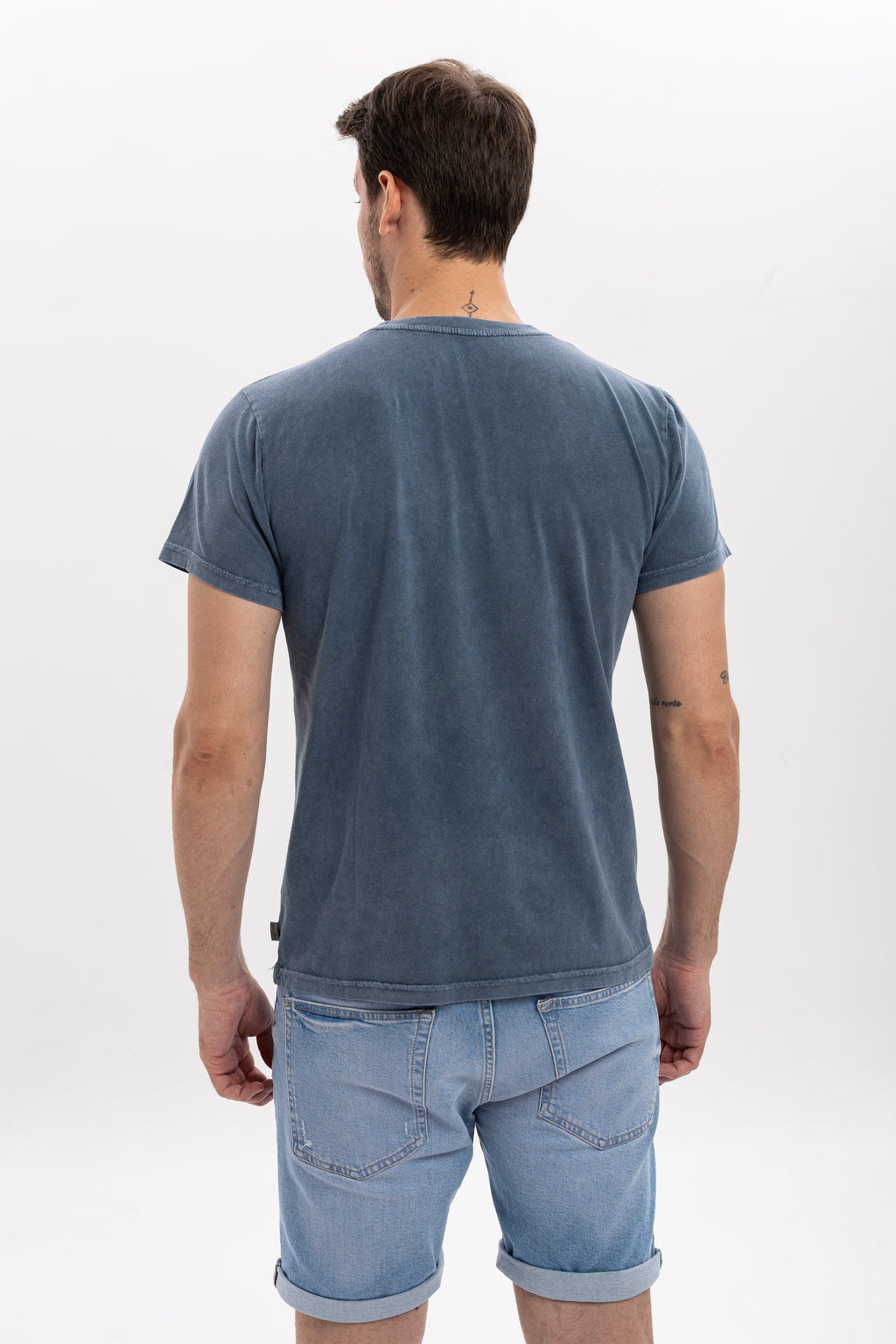 Acid Washed  Underground Sound Printed  Cotton   T-Shirt
