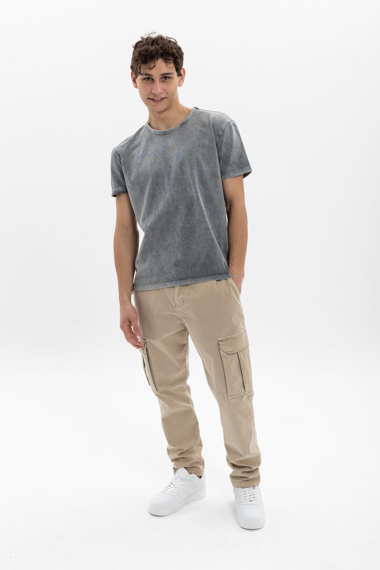 Heavy Jeans style  Stone Washed Plain Men's T-shirts