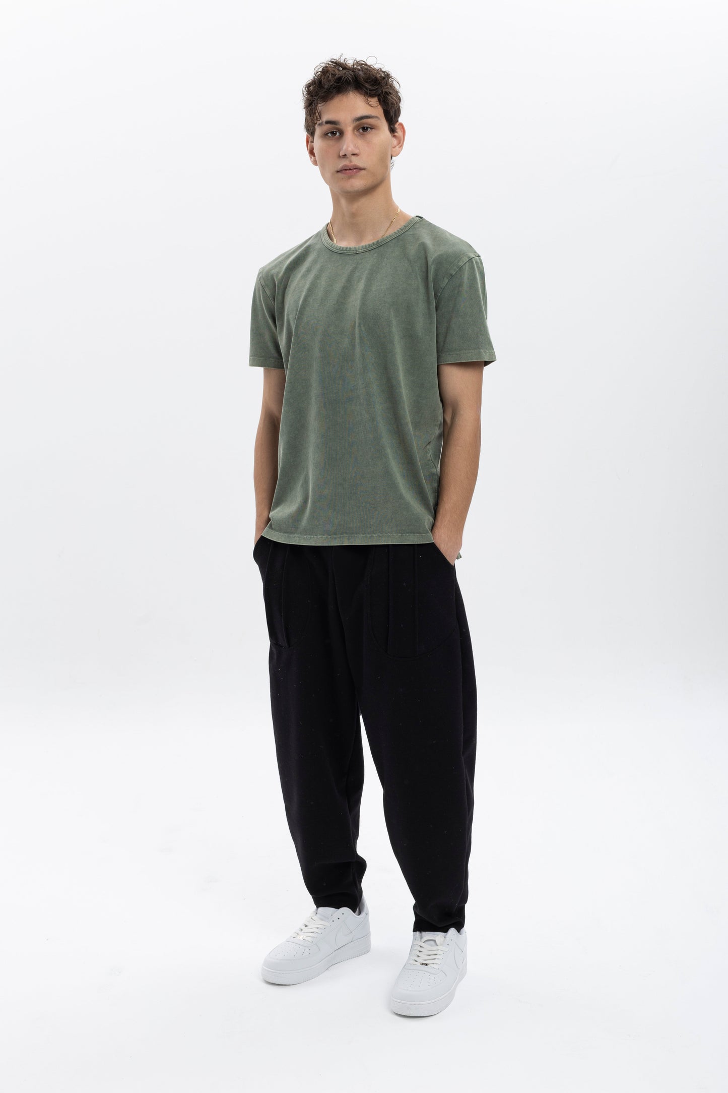 Heavy Jeans style  Stone Washed Plain Men's T-shirts