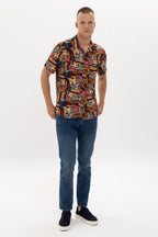 FACE PICASSO MEN'S SHORT SLEEVE SHIRT