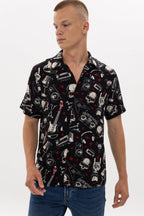 Rock & Roll Skull Men's Regular Shirt