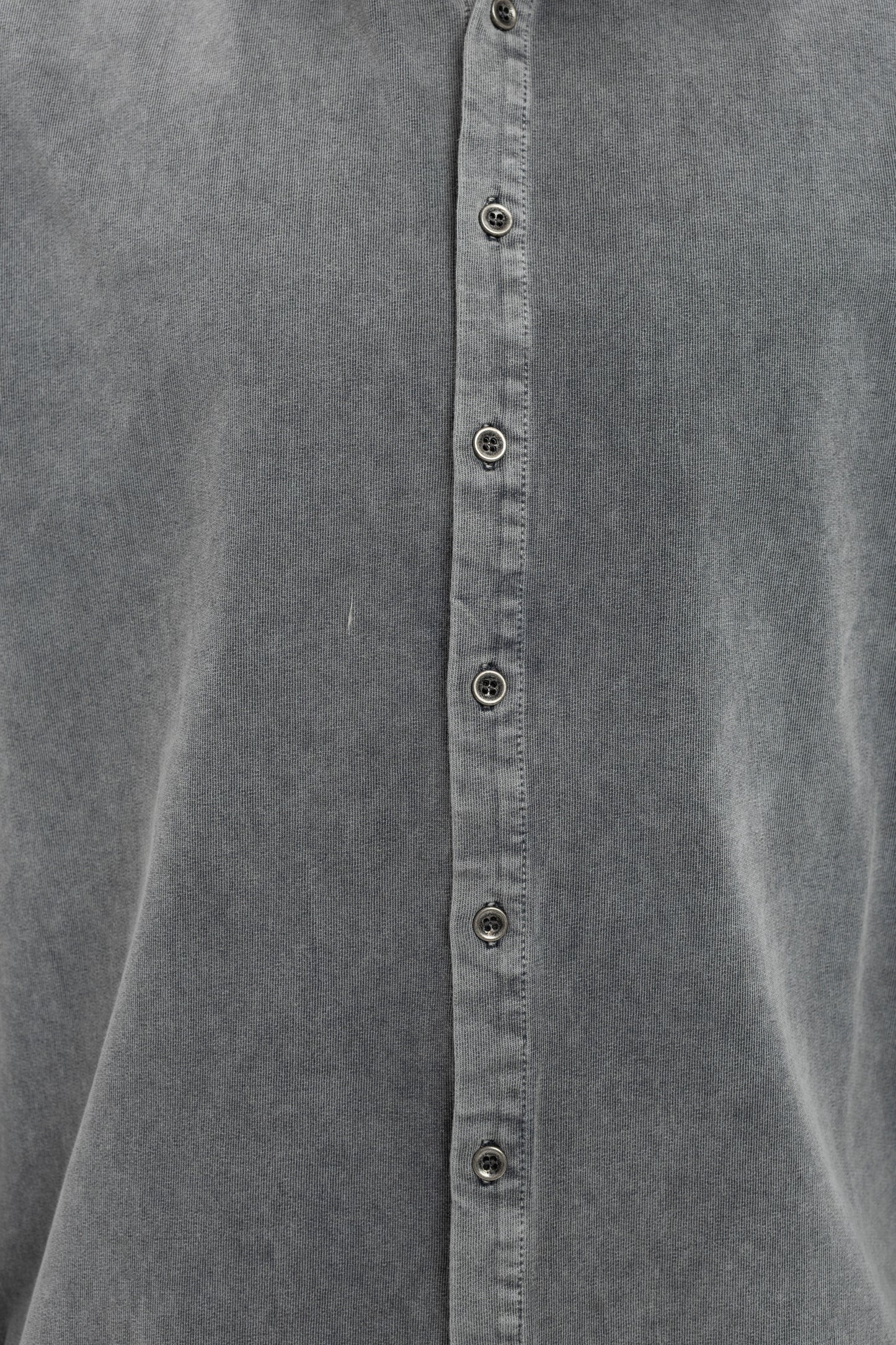 Stone Washed  Plain Long Sleeve Men's Shirt