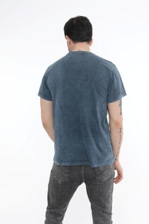 Stone Washed Effect Dr. Teeth & E. Mayhem Printed Cotton  T-shirt
