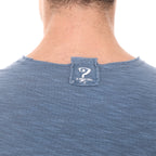 Stone Washed Cotton Men Long Sleeve Top