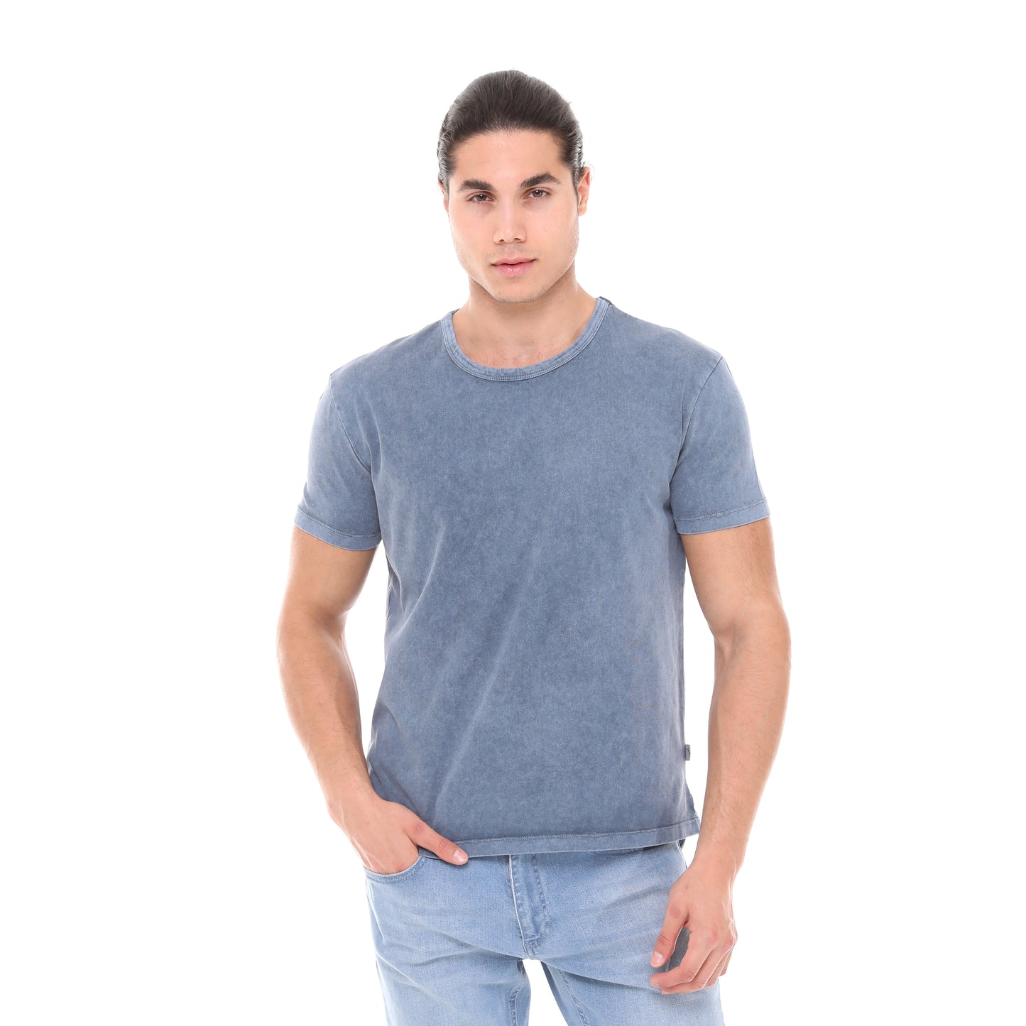 Stone Washed Plain Men's T-shirt