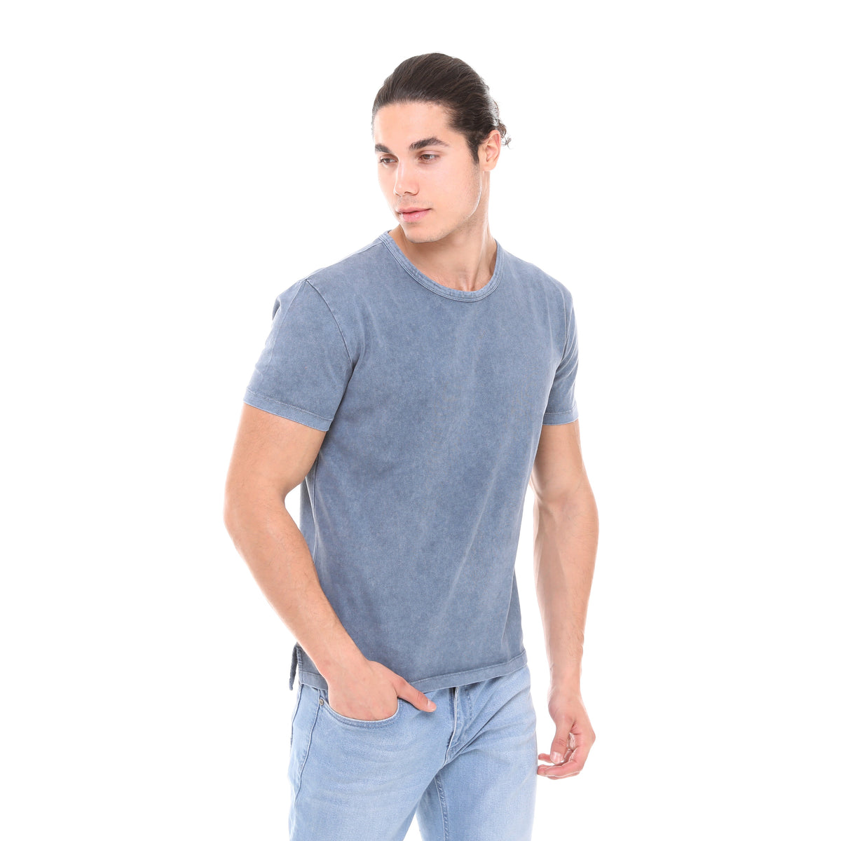 Stone Washed Plain Men's T-shirt