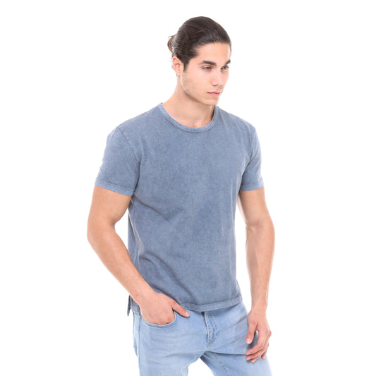 Stone Washed Plain Men's T-shirt