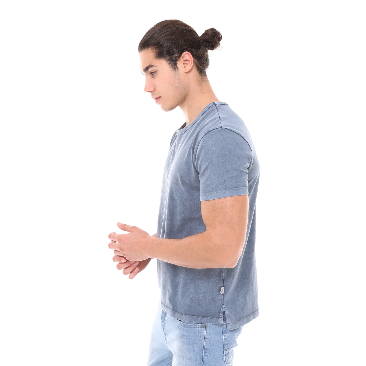Stone Washed Plain Men's T-shirt