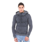 Stone Washed ANTRACİTE  Cotton Men's Hoodie