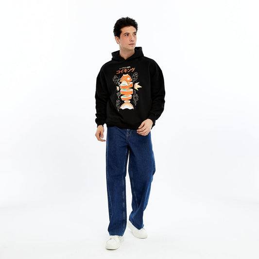Fleece SUSHI  Printed Men's Cotton   Hoodie