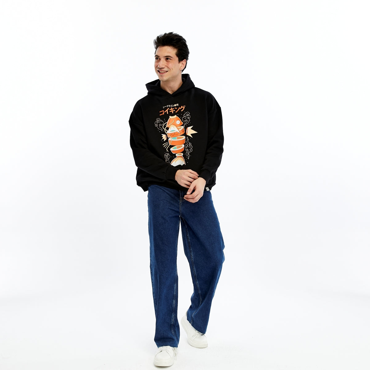 Fleece SUSHI  Printed Men's Cotton   Hoodie