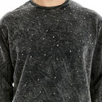 Anthracite Stone Washed STONE STAR PLAIN Cotton Men's Sweatshirt