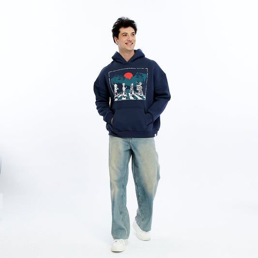 Slayer Abbey Road Print Men's  Cotton  Hoodie