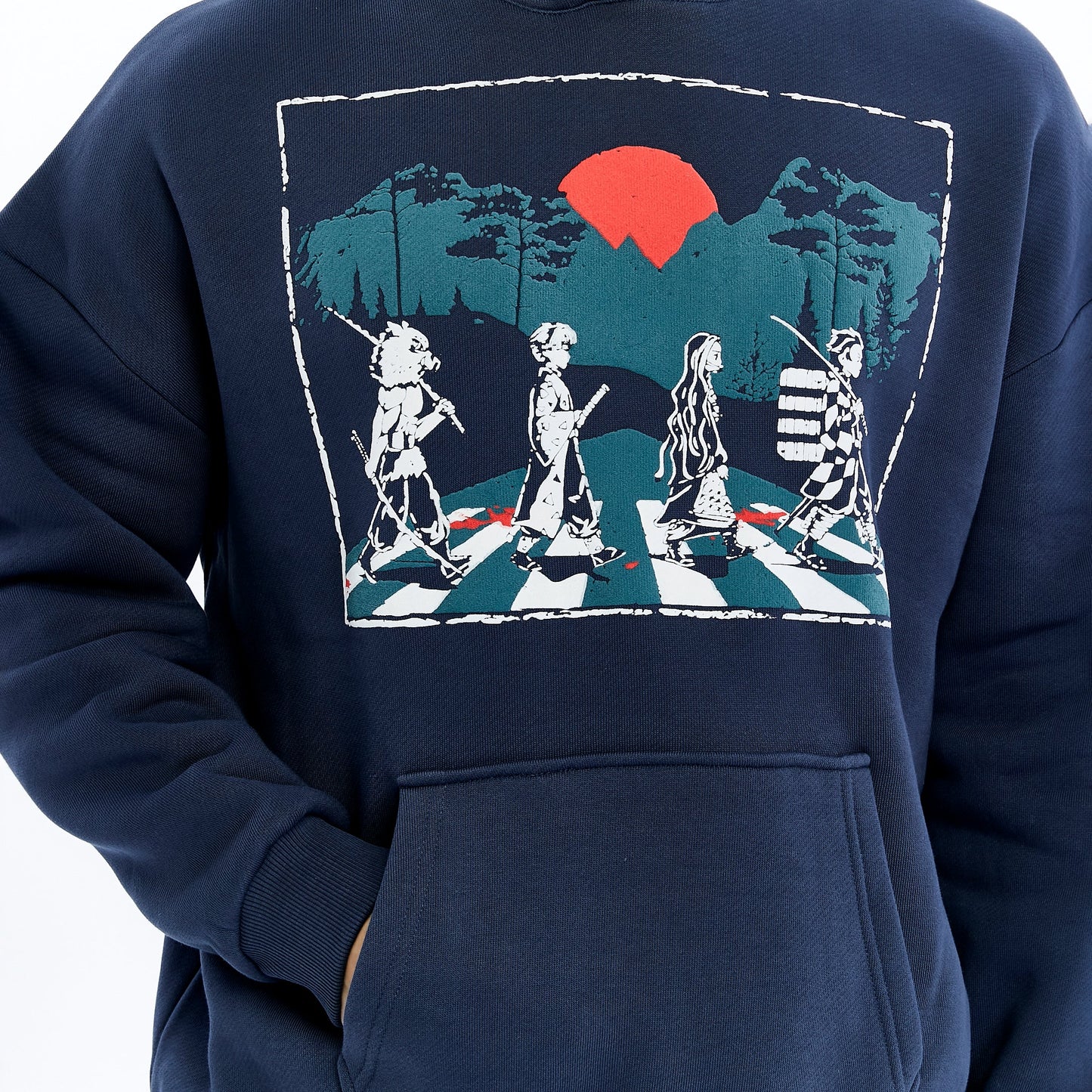 Slayer Abbey Road Print Men's  Cotton  Hoodie
