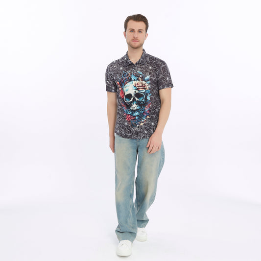 ARTFULL SKULL Patterned Print Men's Regular Shirt