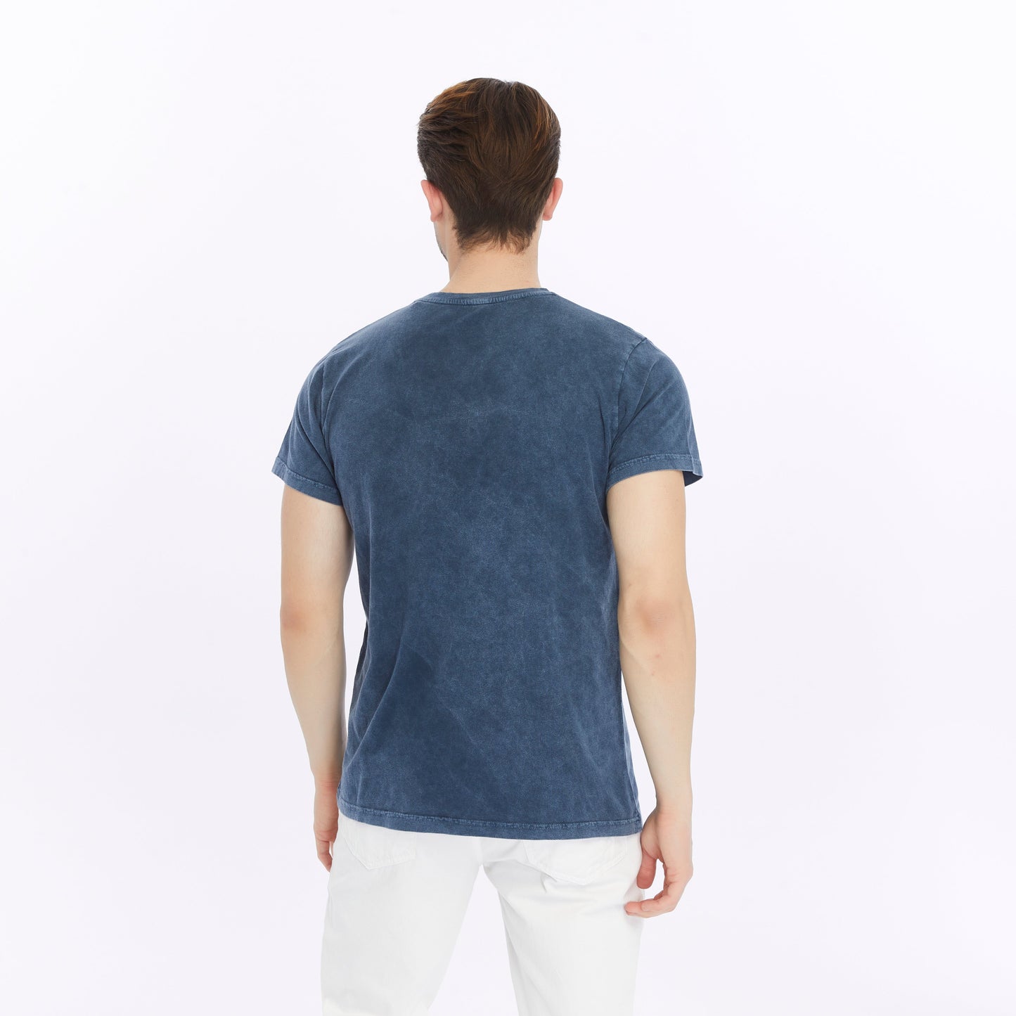Stone Washed Effect GREAT RAMEN   Printed Cotton  T-shirt
