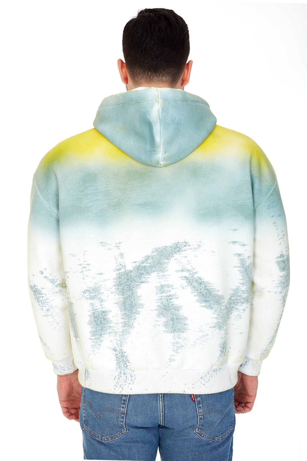 Fleece  SPLASH COLORED CAMDEN PRINTED  Men's Cotton Hoodie