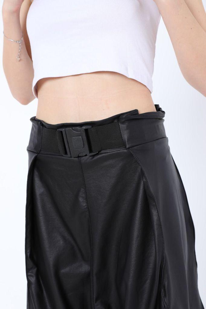 Black Satin Harem Women Trousers