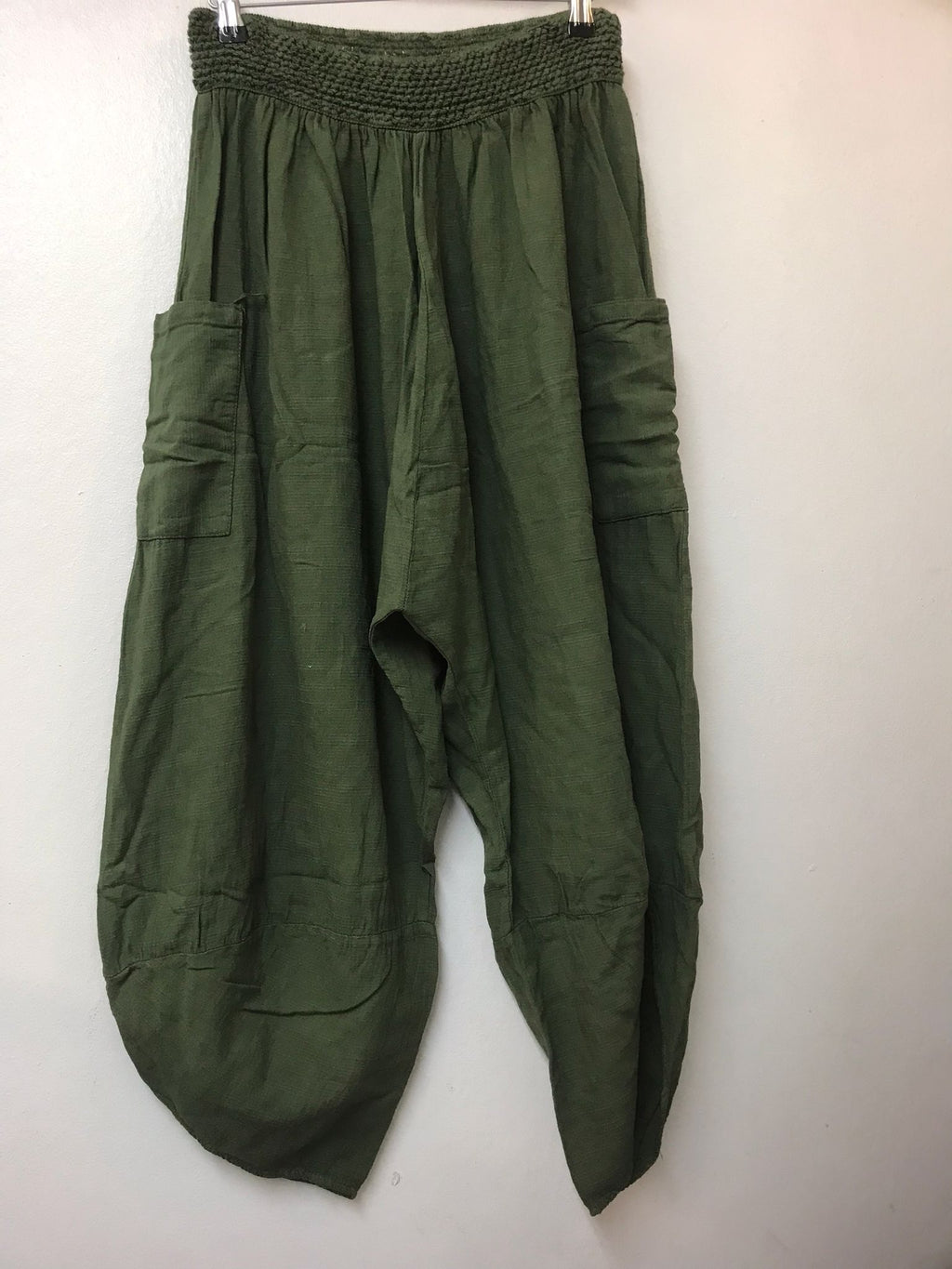 Adjustable Waist Tapered cut Women Cotton Trousers