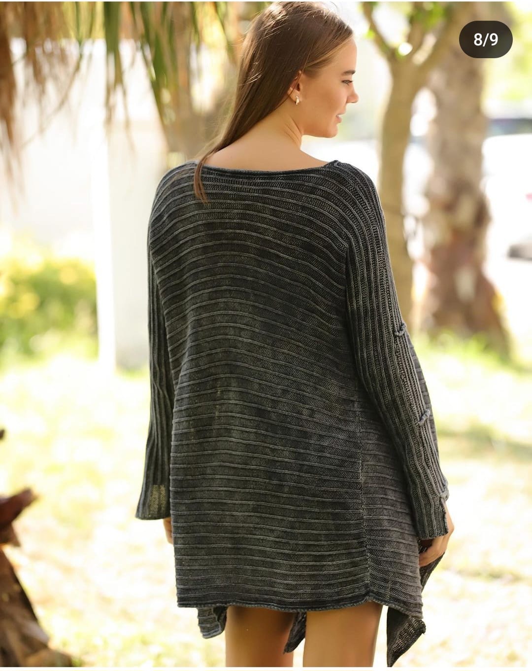Asymmetric Cut Detail Woman Knitwear