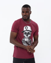 Load image into Gallery viewer, Scarf Skull Printed Cotton T-shirt
