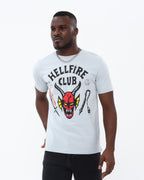 Stranger Things Hell Fire Club Print Cotton T-Shirt