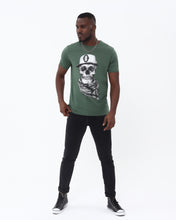 Load image into Gallery viewer, Scarf Skull Printed Cotton T-shirt
