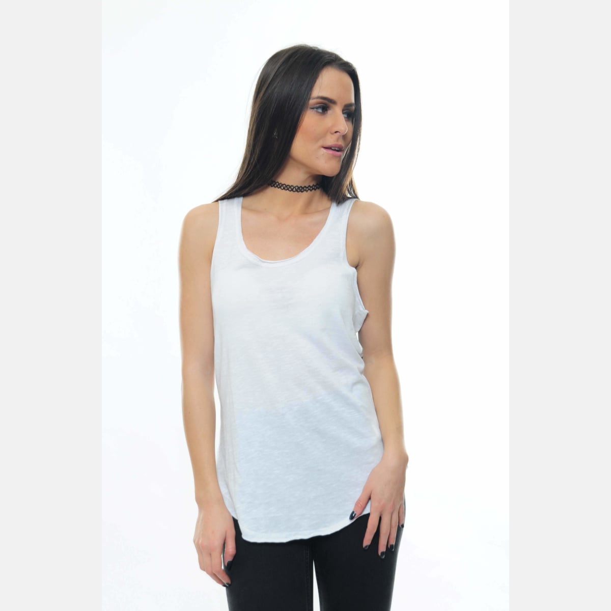 White Angel Wings Printed Cotton Women Vest - S-Ponder Shop
