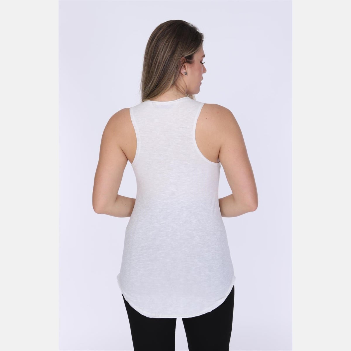 White Beardy Dog Animal Printed Cotton Women Vest - S-Ponder Shop