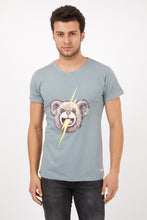 Load image into Gallery viewer, Flash-Bear Design Print Men&#39;s Cotton T-Shirt
