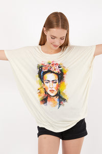 Frida Kahlo Graphic Women Cotton Tops