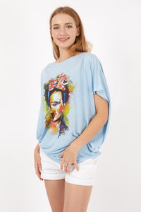 Frida Kahlo Graphic Women Cotton Tops