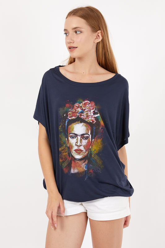 Frida Kahlo Graphic Women Cotton Tops