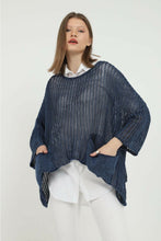 Load image into Gallery viewer, Fishtail Net Cropped Knit Women  Two Pocket Pullover  Tops

