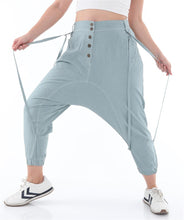Load image into Gallery viewer, Women Hippie Cotton Pants With Strap
