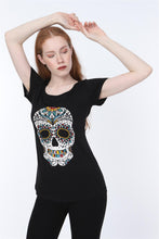 Load image into Gallery viewer, New Color Skull Printed Women&#39;s T-Shirt
