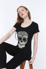 Load image into Gallery viewer, New Color Skull Printed Women&#39;s T-Shirt
