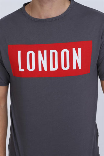 Grey London Printed Cotton T-shirt, Tee, Top Timya Wholesale S-Ponder