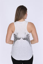 Load image into Gallery viewer, Stone Washed  Angel Wings  Printed  Back Cotton Women Vest
