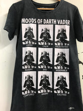 Load image into Gallery viewer, Anthracite Stone Washed Faded Star Wars Moods Of Darth Vader Cotton Men T-Shirt Tee Timya Wholesale S-Ponder
