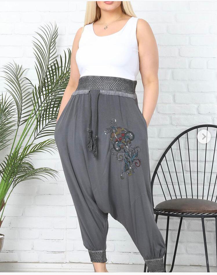 Floral Bohemian Two Pocket Women Trousers