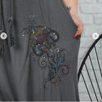 Floral Bohemian Two Pocket Women Trousers
