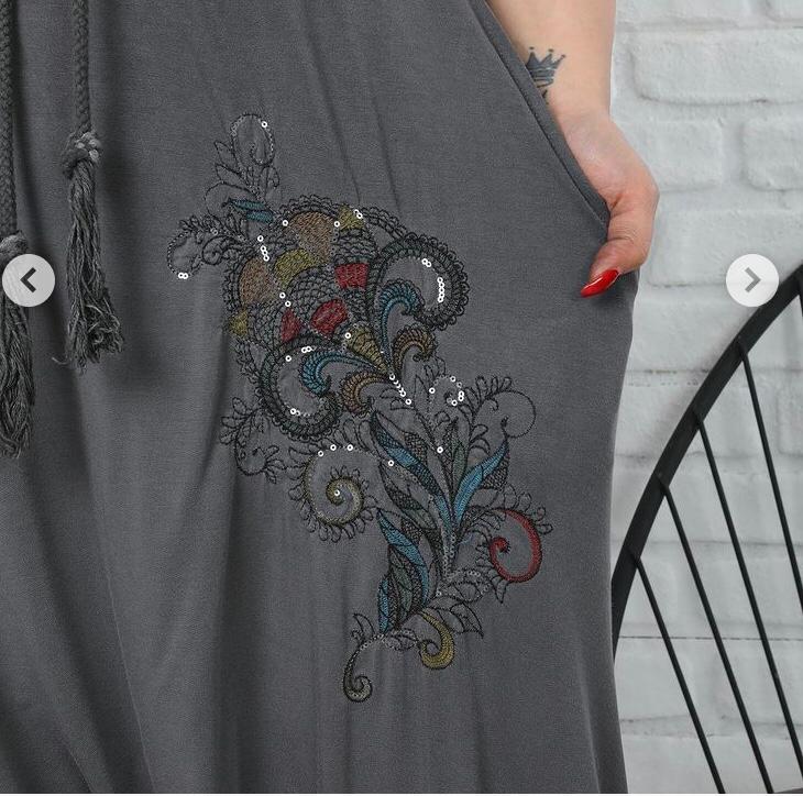 Floral Bohemian Two Pocket Women Trousers