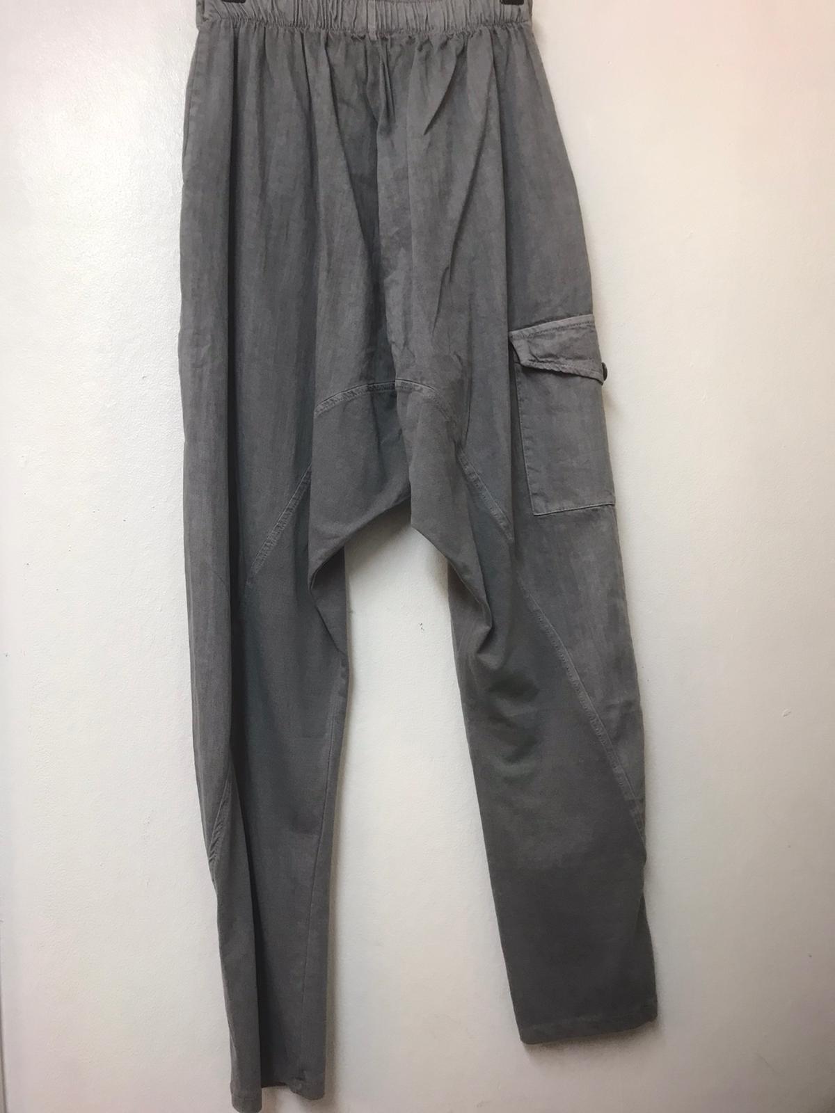Unisex Denim Design High Waist Trousers